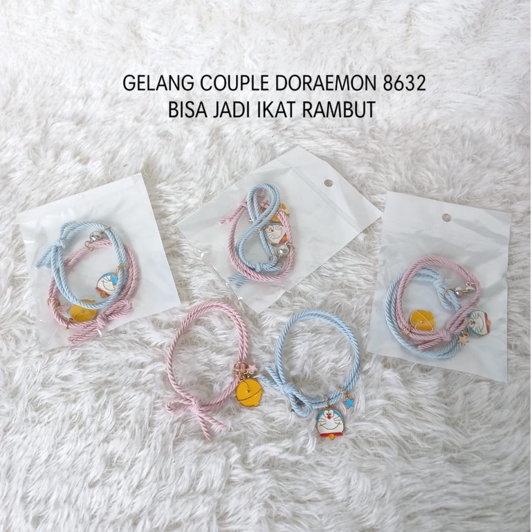 GELANG COUPLE DORAEMON / GELANG DORAEMON / IKAT RAMBUT DORAEMON / KARET RAAMBUT DORAEMON / GELANG PA