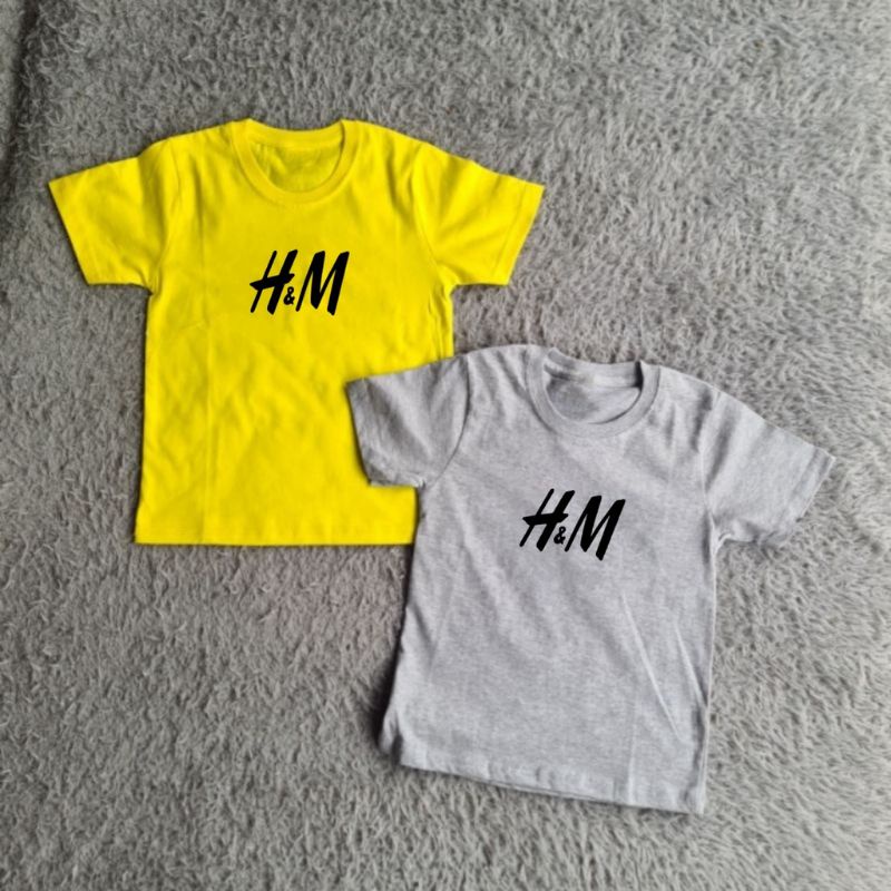 Baju Anak Unisex H8M Kaos Anak 2-10 Tahun Atasan Anak Cewe/Cowo