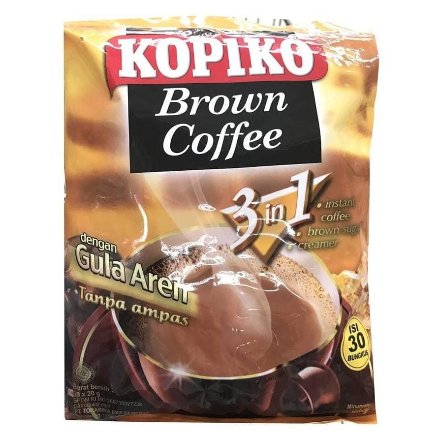 

Kopiko Brown Coffee 3in1 Kopi Instan dengan Gula Aren Coffee 30bks