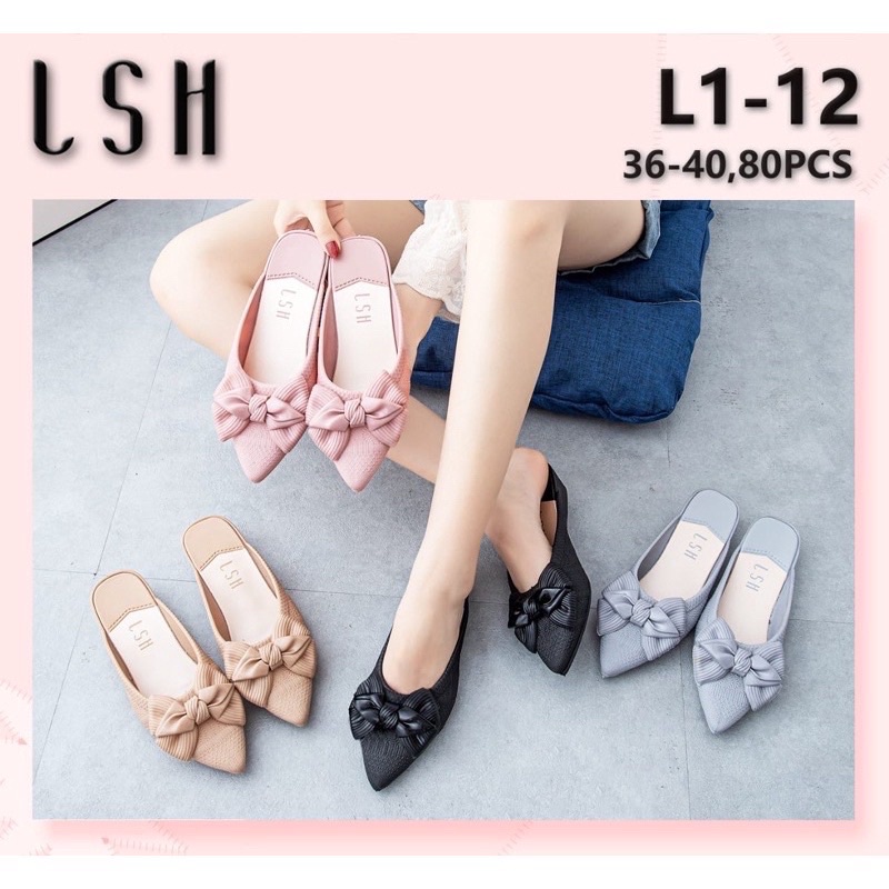 Sandal Sepatu Slop Pita Import LSH