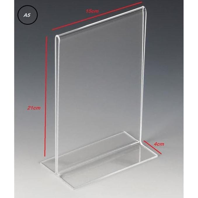 

READY STOCK acrylic tent holder / akrilik tent card A5 tempat brosur Meja ZD452