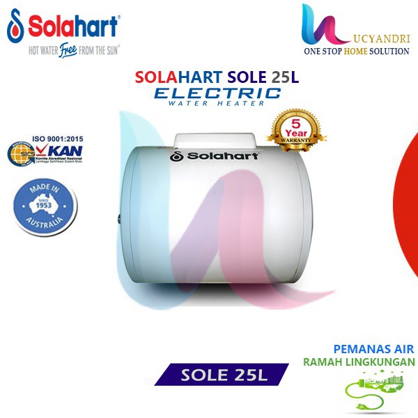 Water Heater 86H - 25 Liter Listrik Electric Solahart Sole25