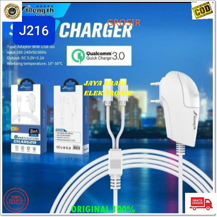 J261 CHARGER 3A 2IN1 KABEL TYPE C TIPE MICRO USB SUPER FAST CHARGING ADAPTOR TRAVEL ADAPTER ANDROIT CHARGE ADAPTIVE MIKRO USB TYPE C CAS SUPER SPEED ANDROIT HP TC QUICK QUALLCOMM REAL QC 2IN1 LEBIH PRAKTIS DAN FLEKSIBEL HARGA TERJANGKAU