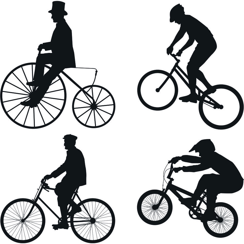 Bicycle Silhouette Vector - Coreldraw