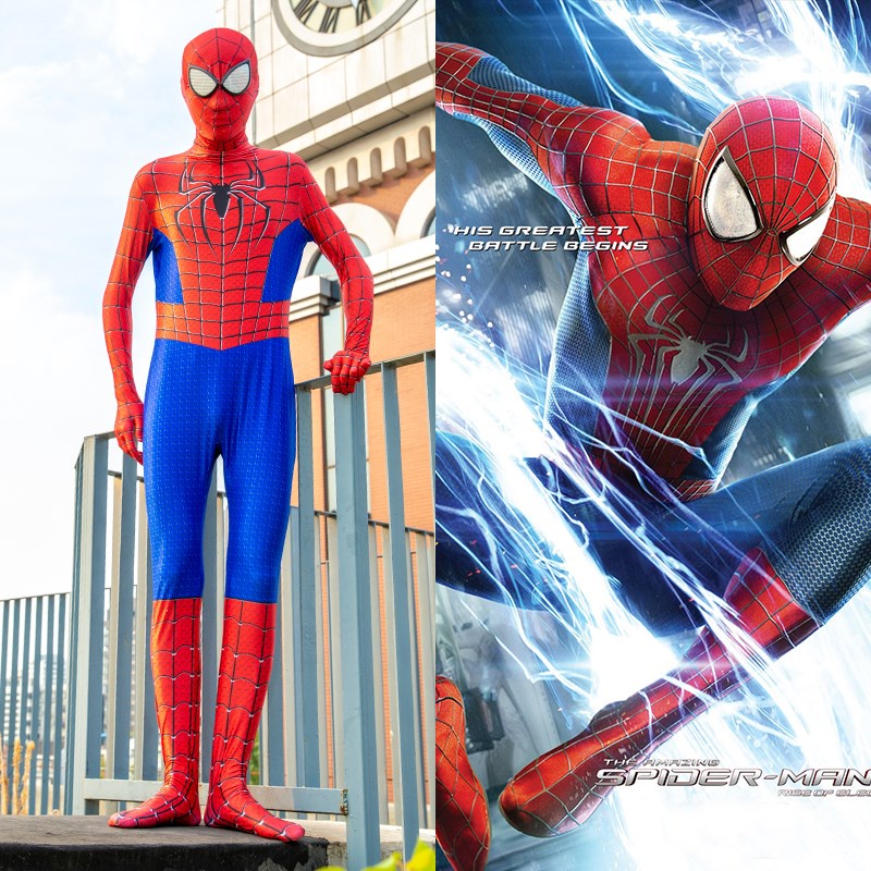 Halloween Masquerade Kostum Amazing Spiderman Anak costplay Avenger Superhero Costume impor