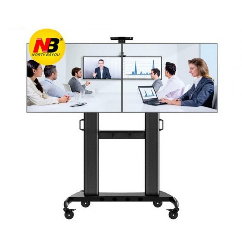 Standing trolley bracket TV LCD North Bayou AVT1800-60-2A DUAL SCREEN