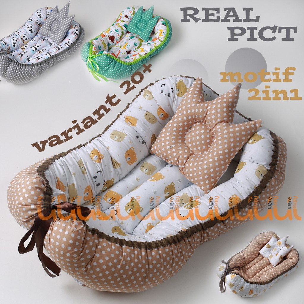 KASUR BABY NEST / KASUR KAPAL BAYI TERMURAH FREE BANTAL PEYANG CROWN / KASUR ANTI GUMOH