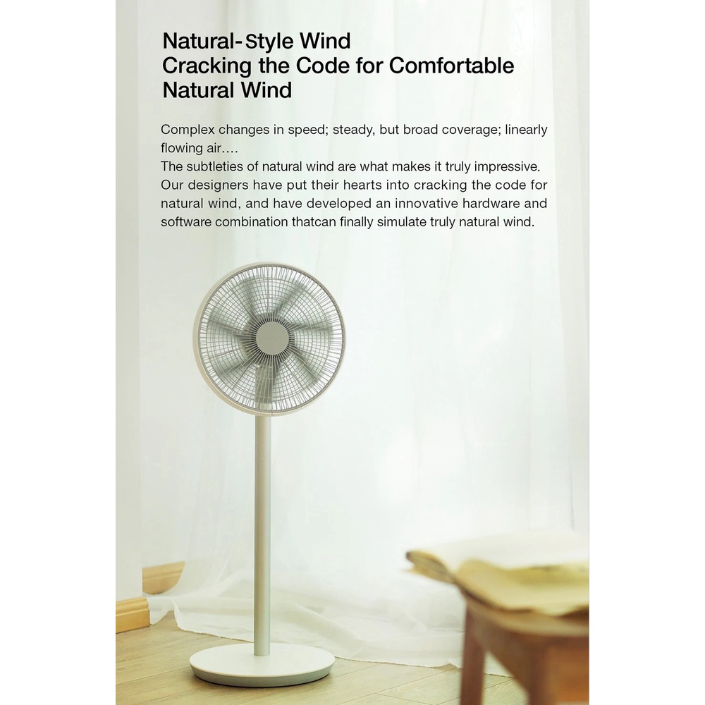 Smart Pedestal Stand Fan ZLBPLDS03ZM - Kipas Angin Pintar Versi 2S - Baterai 2600mAh - Bisa Terkoneksi Ke Smartphone