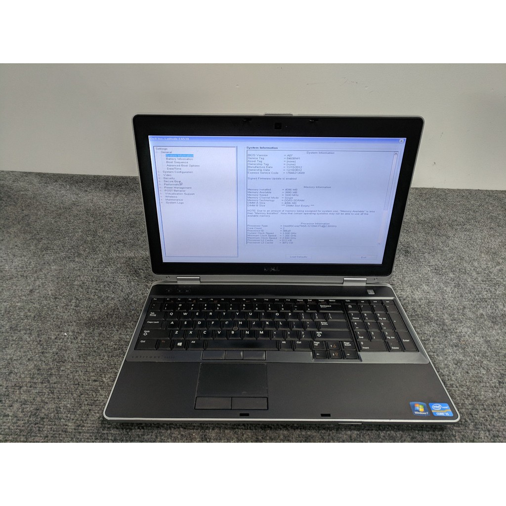 LAPTOP DELL LATITUDE E6530 I5 DOUBLE VGA NVIDIA PLUS INTEL laptop bekas usa built up