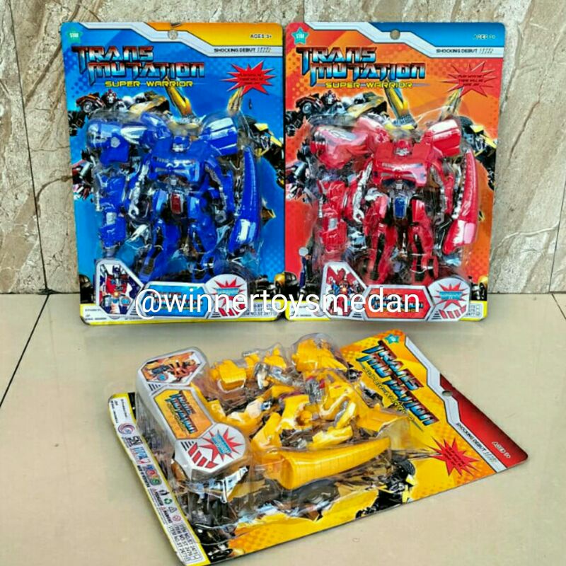 Mainan Robot Trans Mutation Super Warrior ST 2477