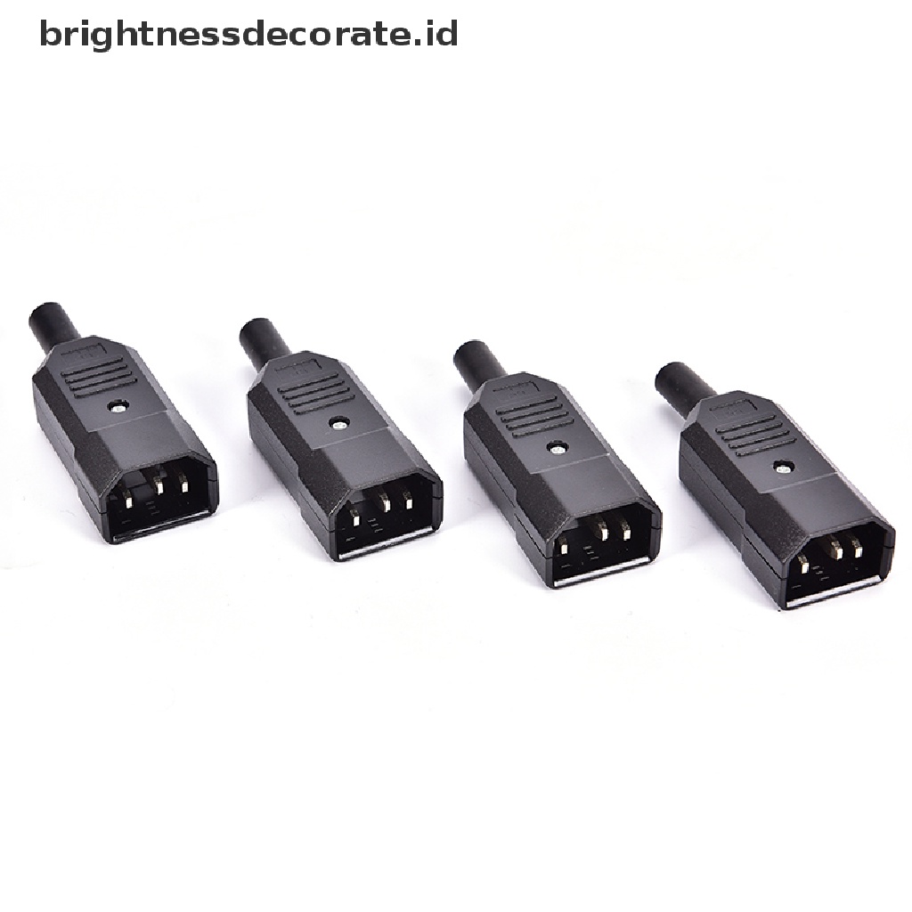 5pcs Konektor Power Iec C14 Male Rewireable