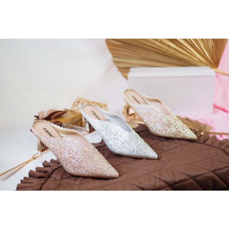 SANDAL HEELS PESTA IMPOR WANITA NOBODY 5198-6 BISA COD