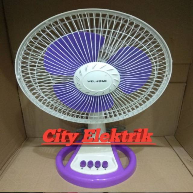 Kipas Angin Meja / Desk Fan/Duduk/Lantai/ Welhome 10 inch 2in1