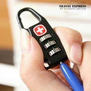 GEMBOK SWISS PASSWORD CODE LOCK KUNCI KOPER KOMBINASI ANGKA TRAVEL BAG