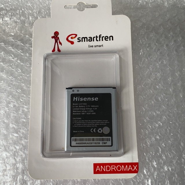 B16C2G - 100% Original Baterai Andromax Smartfren Batrai Batre Batery Batere Battery Batrei