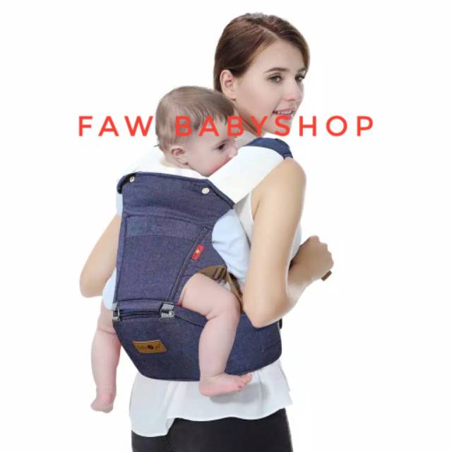 Baby Scots Baby Carrier 2 Go Hipseat Denim Gendongan Bayi B2G5103