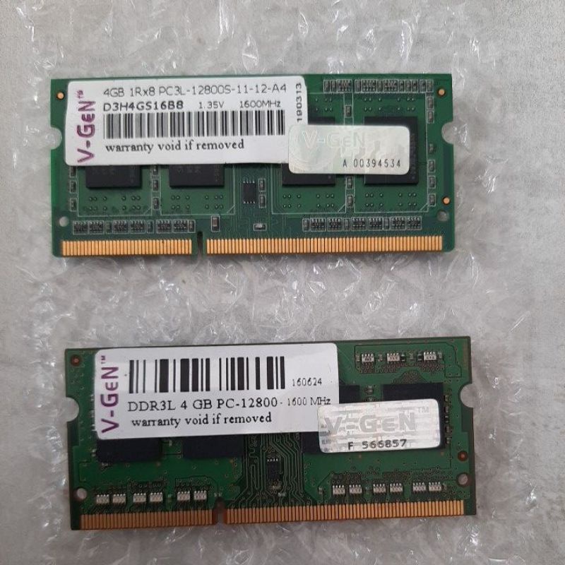 RAM Vgen Second SODIMM ORI DDR3L 4GB PC12800s