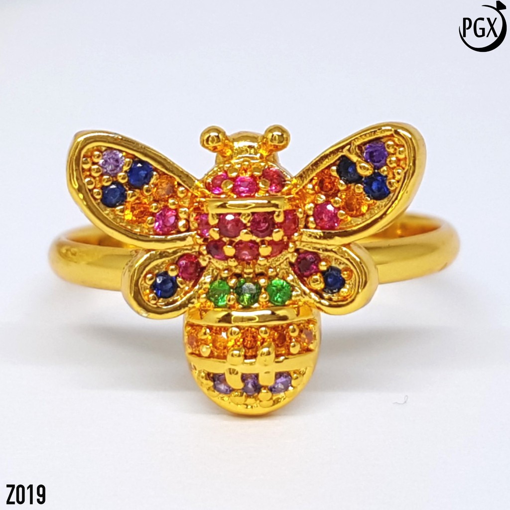 PGX Cincin Xuping Wanita Lapis Emas Aksesoris Perhiasan Fashion Premium - Z019