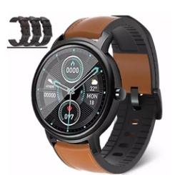 STRAP TALI JAM TANGAN - KULIT STYLE LEATHER RUBBER 20MM - FOR HUAWEI WATCH GT 2 42MM