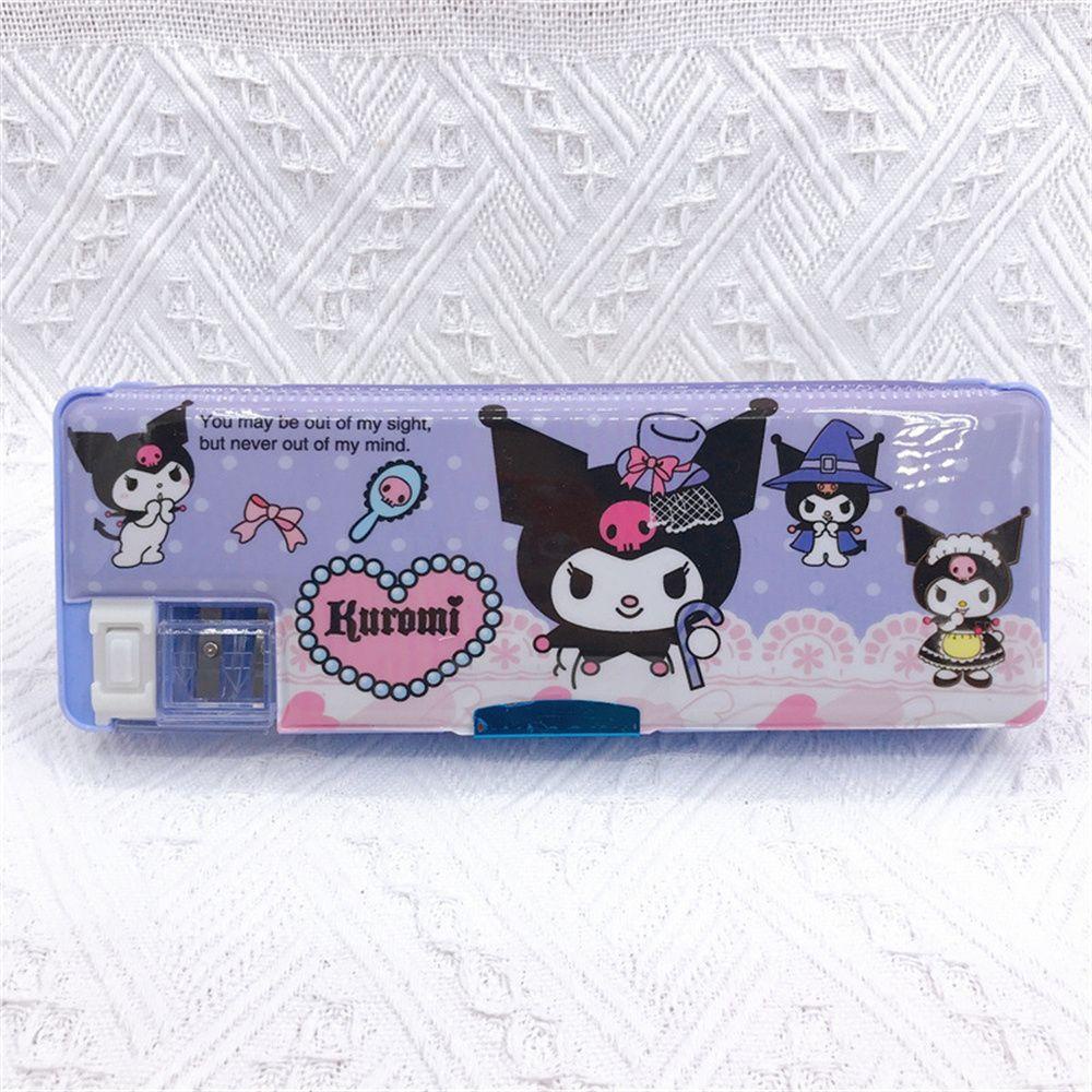 [Elegan] Tempat Pensil Hadiah Ulang Tahun Perlengkapan Sekolah Kuromi Anime My Melody Kartun Kotak Pensil