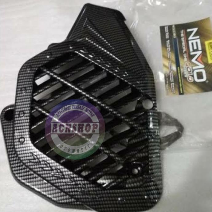 Jual Cover Radiator Tutup Radiator Pcx Lokal Nemo Carbon Shopee Indonesia