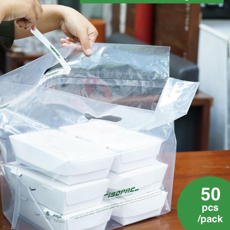 

➴ Kantong Bersegel ISOPAC ( 1 Pack isi 50pcs ) Kemasan Plastik - Delivery Bag - Plastik segel ▲