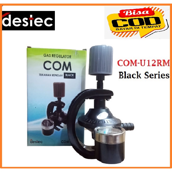 Regulator Gas Destec COM-U12RM Regulator Gas Meteran Tekanan Rendah-black series-meteran