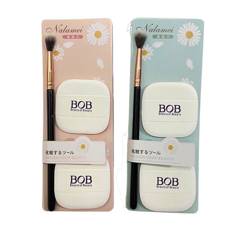 `ღ´ PHINKL `ღ´nalamei  spons cushion set brush sponge untuk aplikasi makeup bb cream alas bedak