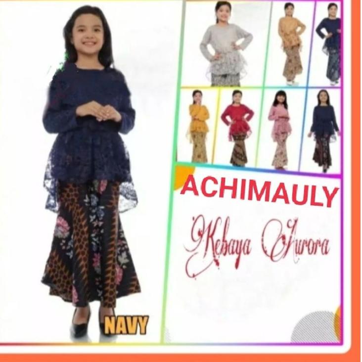 Model Baru.. SETELAN BAJU KEBAYA BROKAT ANAK PEREMPUAN/ KEBAYA GOTIK ANAK .. BUAT UMUR 4,5,6,7,8,9,1