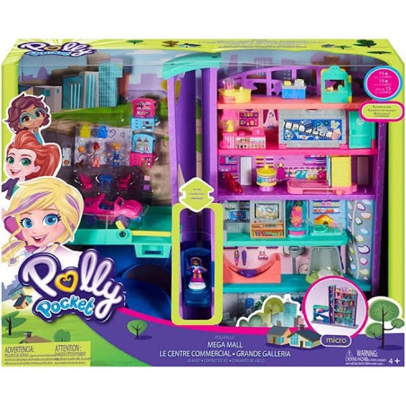 Polly Pocket Mega Mall - Mega Mall Polly Pocket - Mainan Anak Polly Pocket Mega Mall