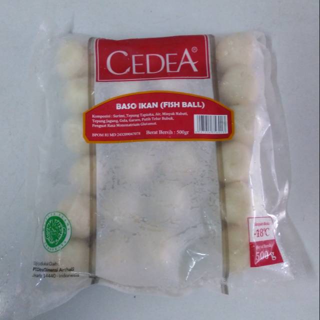 Jual Cedea Bakso Ikan Besar 500gr Shopee Indonesia