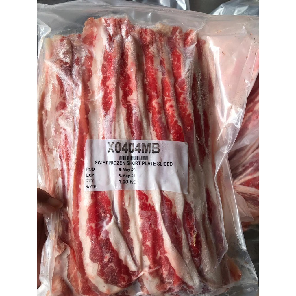 

US Beef Slice Shortplate packaging 1 KG (vacuum pack)