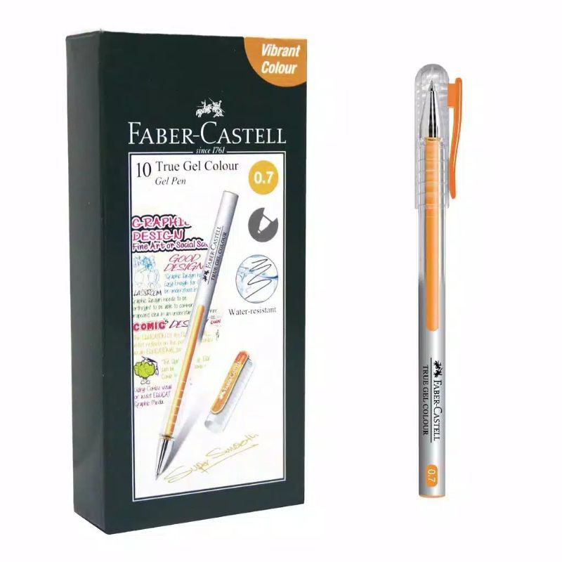 

Pulpen Faber Castell True Gel Orange