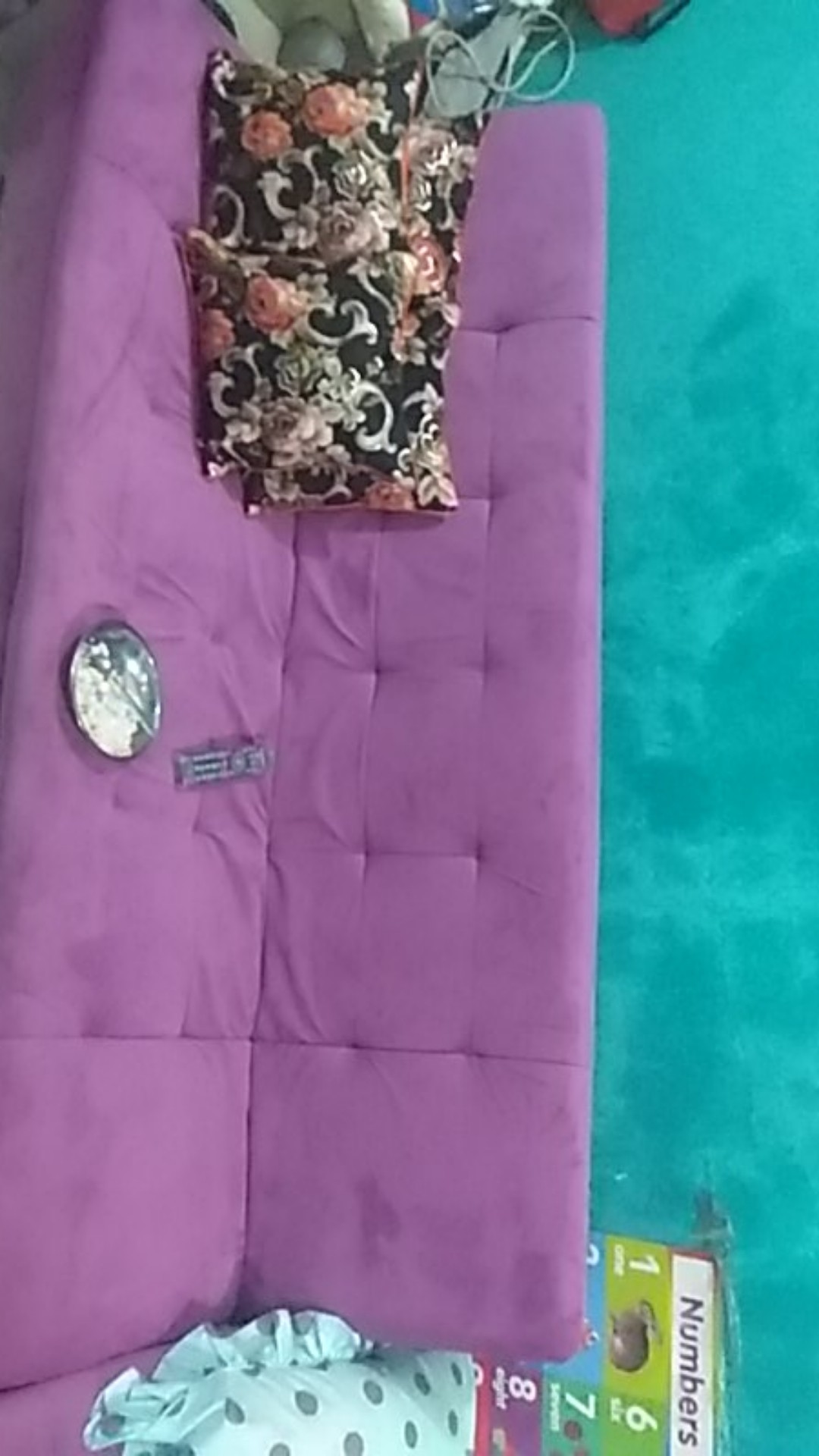 Promo Sofa L Kancing Minimalis Bludru 322 (free Ongkir)