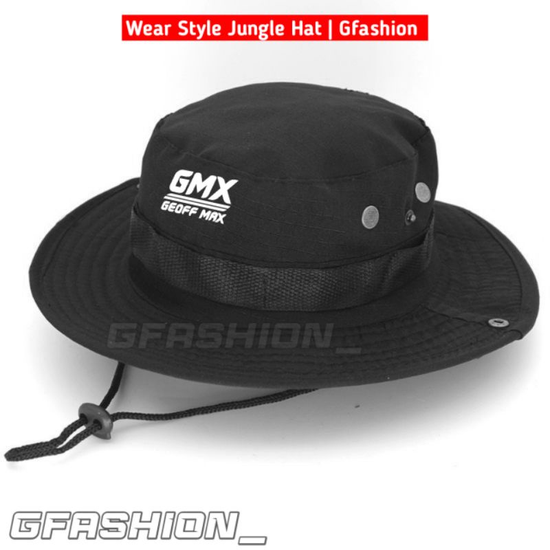 Topi Rimba GEOFF MAX Premium - Topi Hiking Adventure Jungle Hat High Quality - Jungle Hat GEOFF MAX
