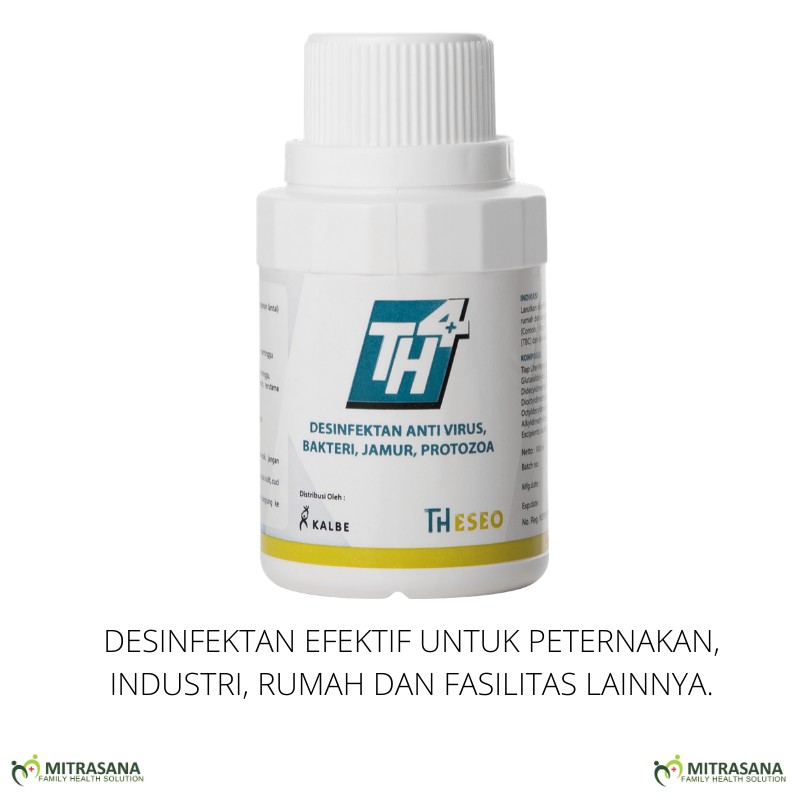 TH4+ Desinfektan 100 ml plus masker hygene