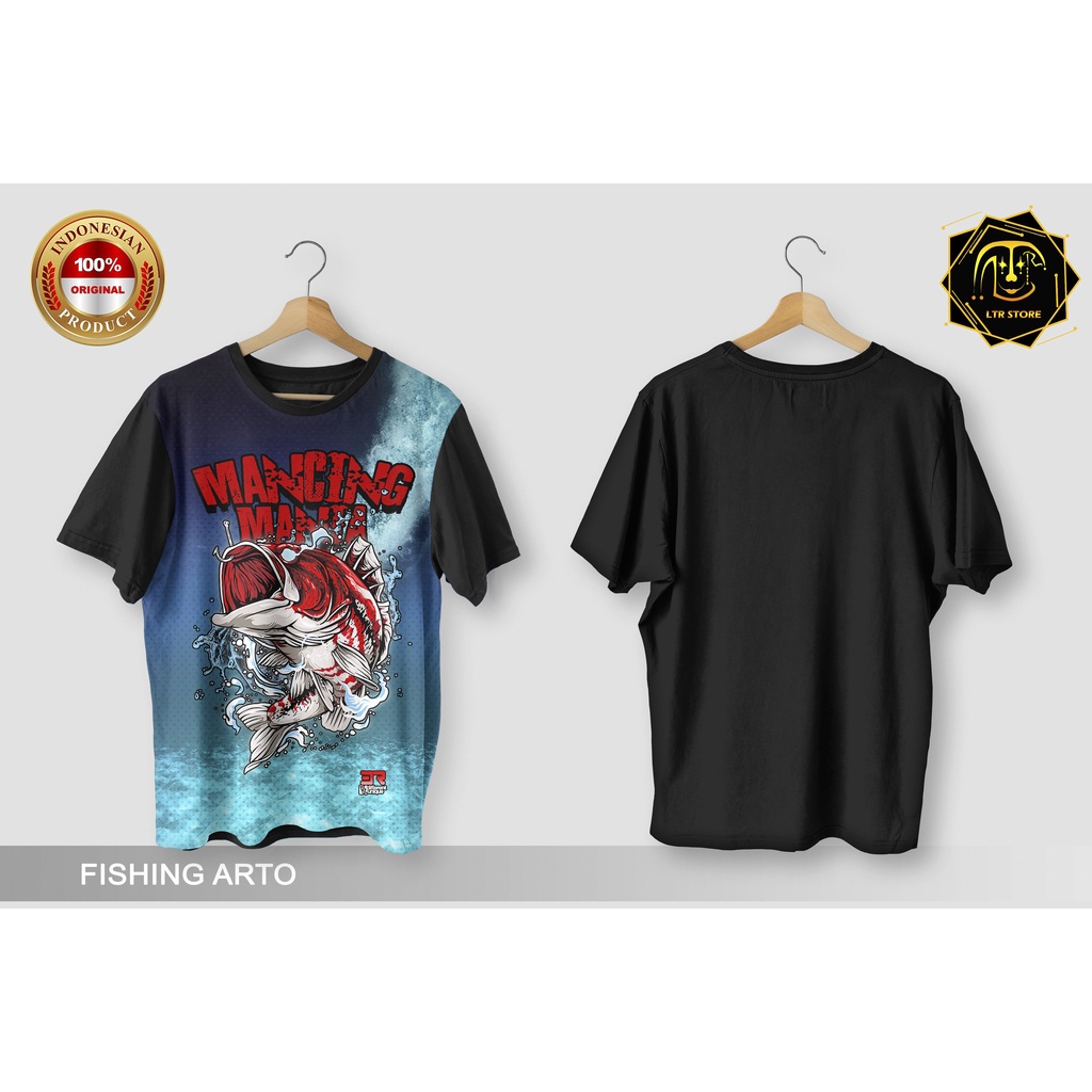 [ BAYAR DI TEMPAT ] BAJU PRINTING GAMBAR NEW FISHING  ARTO - KAOS DISTRO ORIGINAL MOTIF HOBI HOBBY O