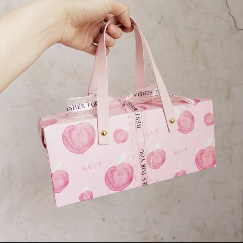 Tas Box Bag kue gulung permen Paper Bag Hampers valentine Kado PB 14