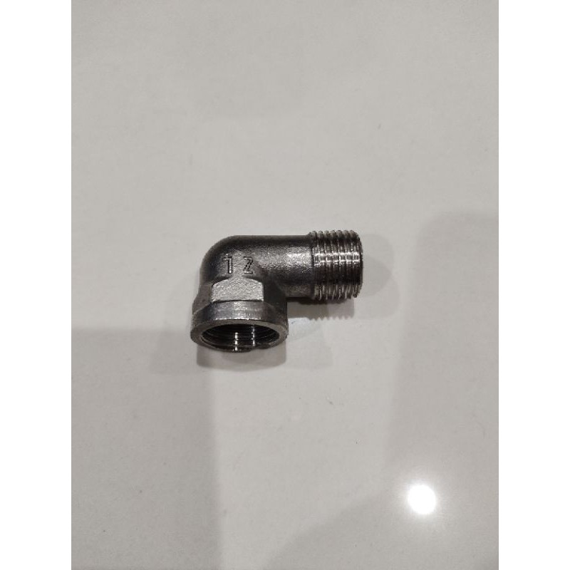 KNEE L DRAT LUAR DRAT DALAM - KENI ELBOW 1/2&quot; INCH STAINLES 304 - KNIE L DRAT LUAR DALAM