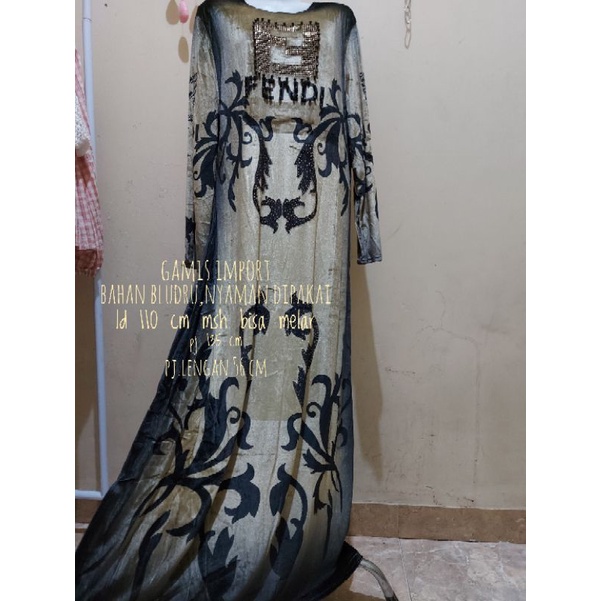 gamis yimeyi import/gamis suede import
