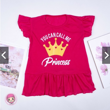 Dress lucu Anak Smilee Nona Mix Motif size 1-5Th / Dress Anak Cewek Ruffle