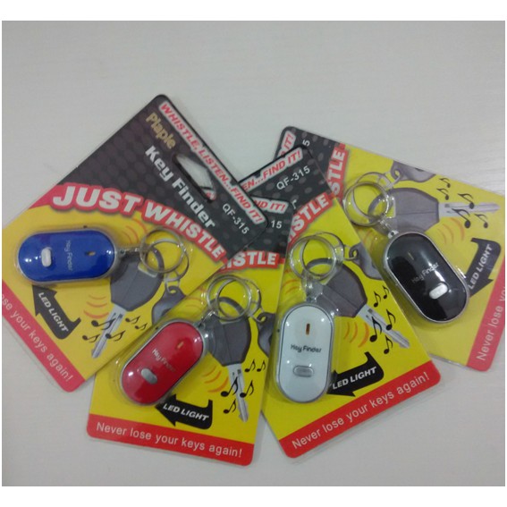 Gantungan Kunci Siul Anti Hilang Lupa Kunci Motor Mobil Rumah Key Finder Whistle Keychain Senter LED