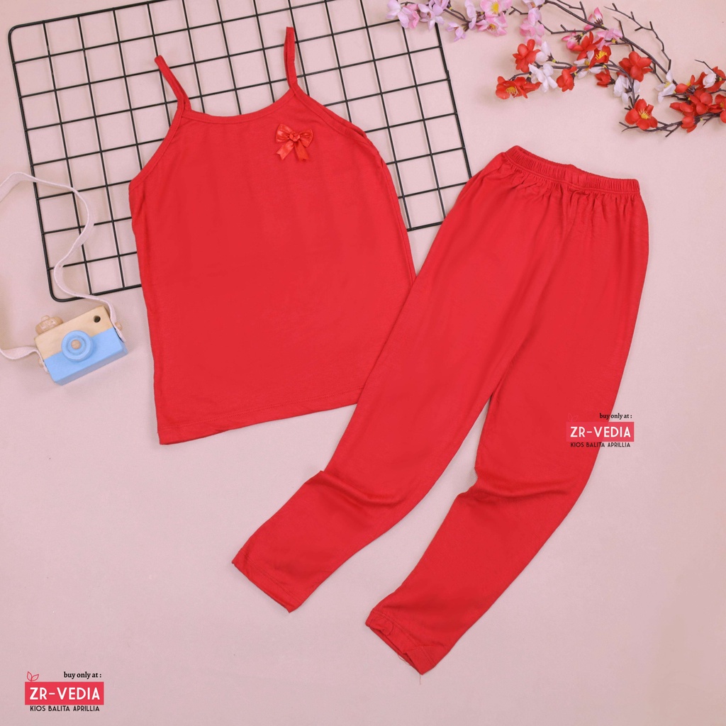 Setelan Violett uk 5-6 Tahun / Baju Anak Perempuan Baby Kaos Tanktop Celana Panjang Legging Polos