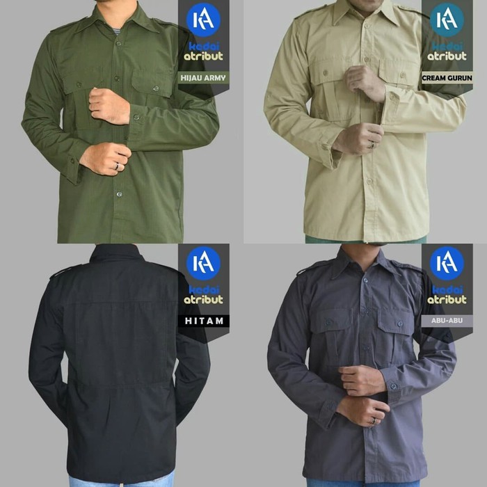 Kemeja PDL Lapangan Baju Kerja Outdoor Tactical Hiking Gunung Camping Lengan Panjang COD