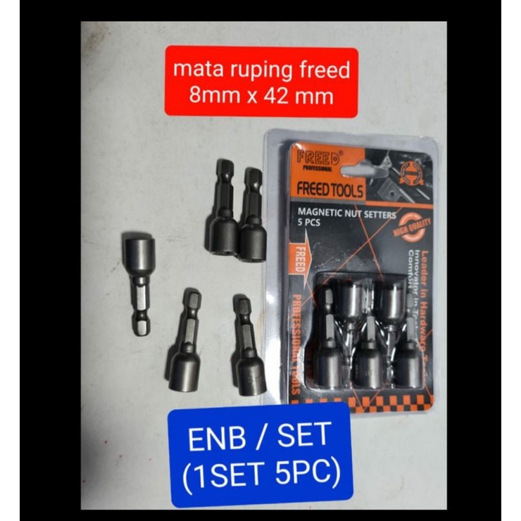 mata sock roofing 8mm pendek 1set isi 5pc