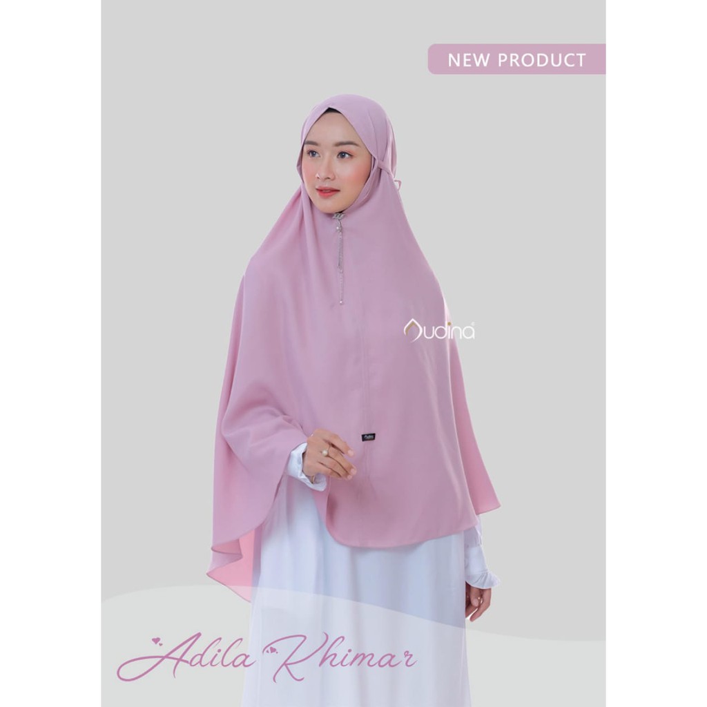Adila Khimar by Audina/ Khimar bahan Wollycrape/ Khimar Cantik