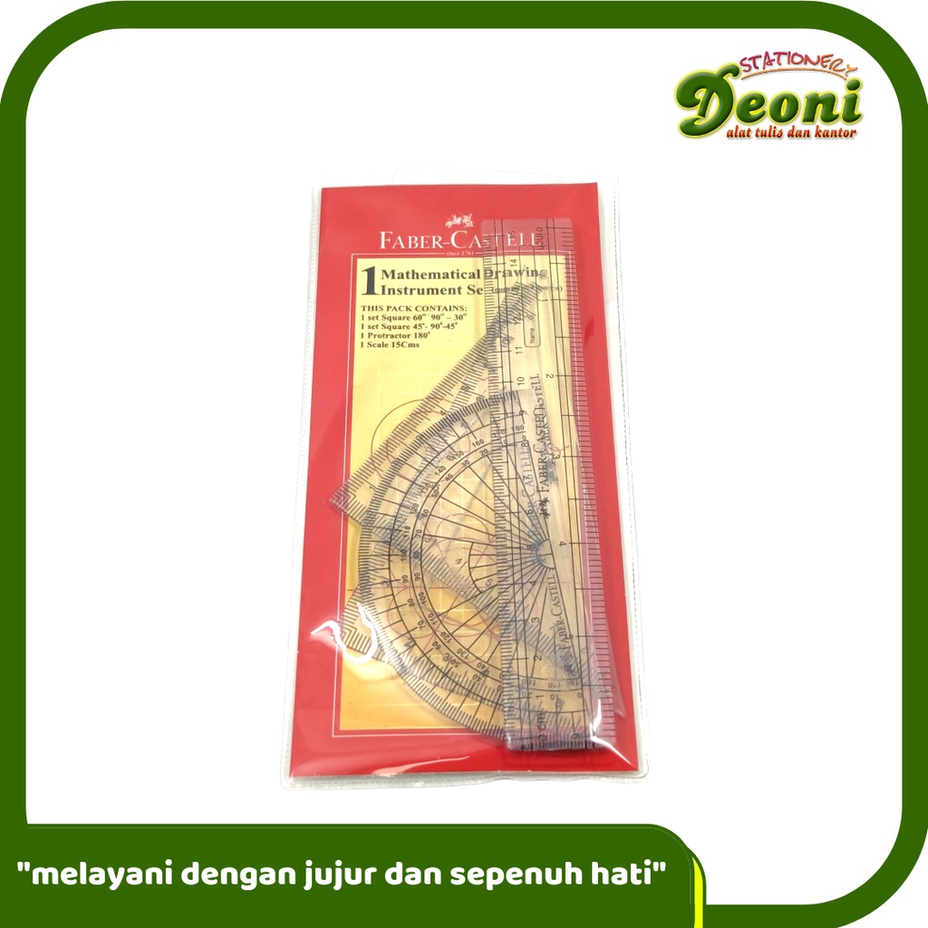 

FABER-CASTELL Mathematical drawing Instrument Set Penggaris