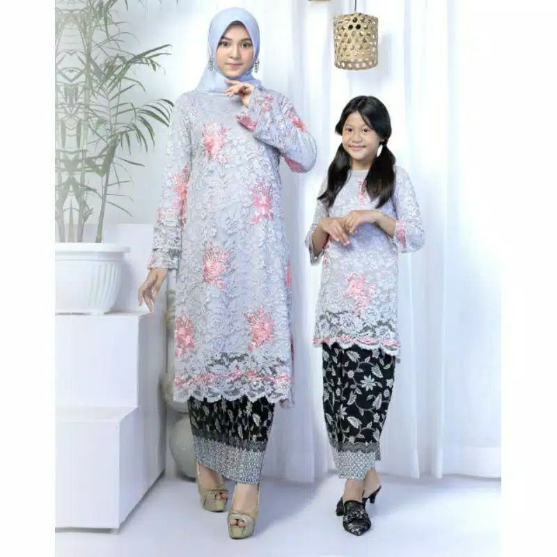 kebaya Tunik brokat import ibu/anak