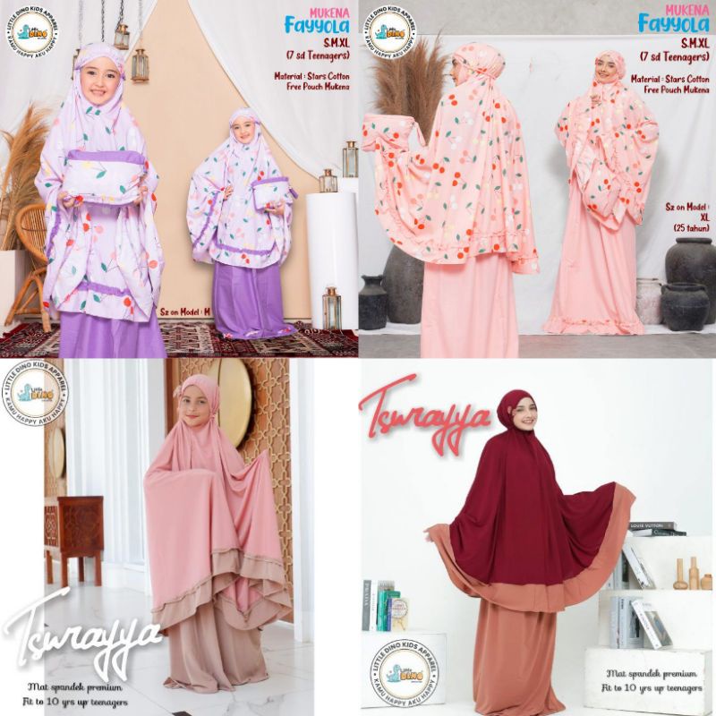 Mukena Anak SD Tanggung dan Remaja By Little Dino