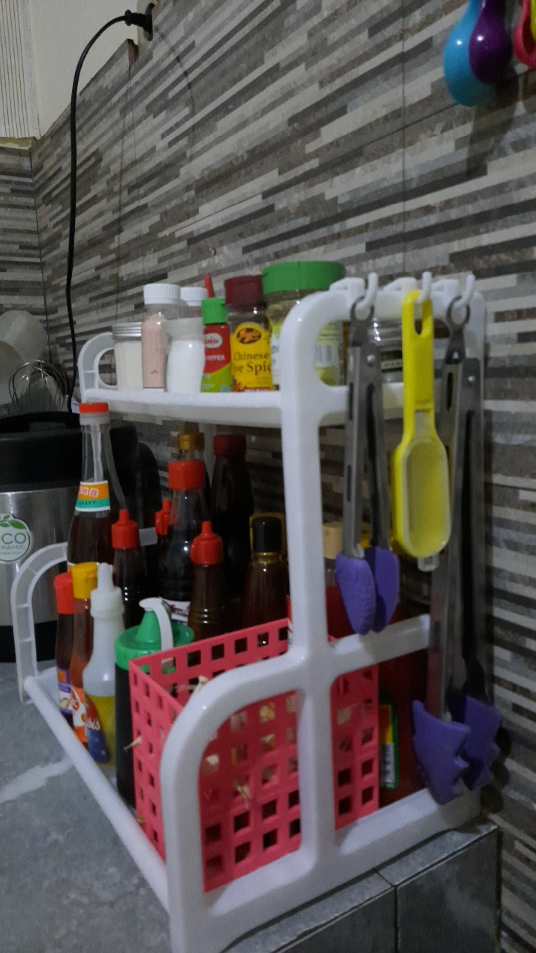 Tkis Rak Dapur Kamar Mandi Bumbu Perlengkapan Dapur Sabun Cuc-205